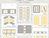 Printable Rain Baby Shower or Bridal Shower Party Package
