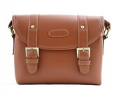 C105 Peru Leather Camera Bag w/ Shoulder Strap