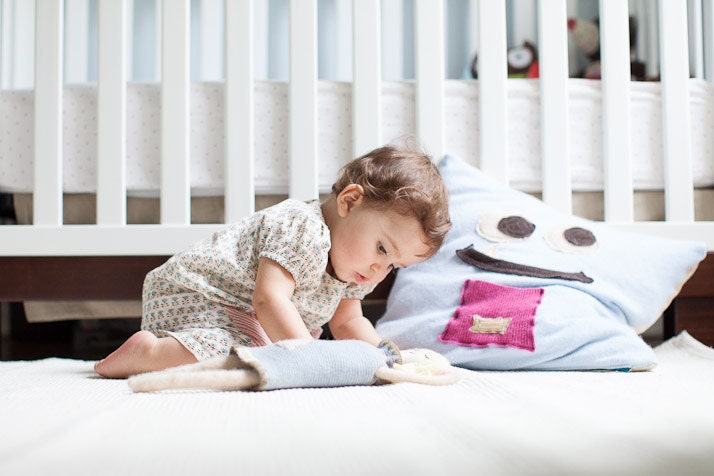 Snuggly Tooth Fairy Cashmere Pillow- Blue