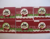 Stampin Up Handmade Greeting Cards: 6-Card Collection-Christmas/Holiday