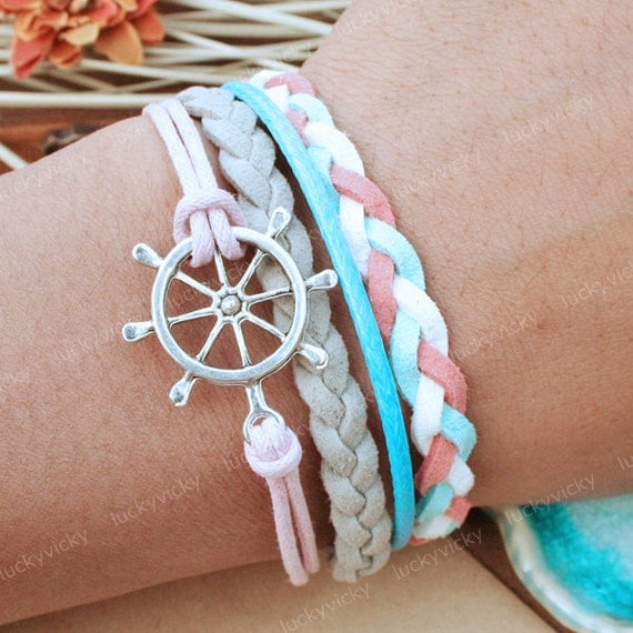 Bracelet-Steering wheel bracelet-Vintage helm wheel bracelet- Gift for girl friend