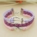 Infinity bracelet-Infinity karma bracelet-Anchor bracelet- Gift for girl friend