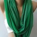 Forest Green -  Infinity Scarf Loop Scarf Circle Scarf - It made with good quality  fabric - Super Loop