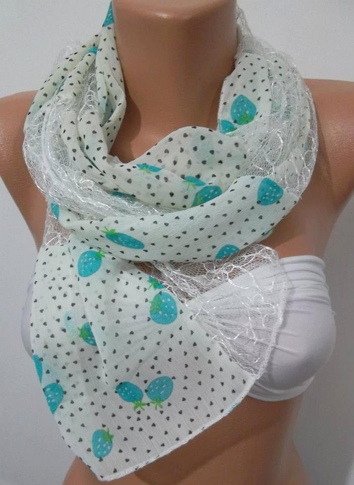 by womann Georgeus Scarf Elegance Scarf Feminine Scarf Tulle and Chiffon Bridesmaids Gifts