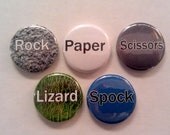 Magnet Set - Rock, Paper, Scissors, Lizard, Spock