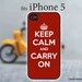 iPhone 5 Case - Keep Calm and Carry On
