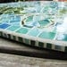 Stained Glass Mosaic Surfboard 5ft  Wall Art on Wood Base - Sea Turtles, Ocean and Coral