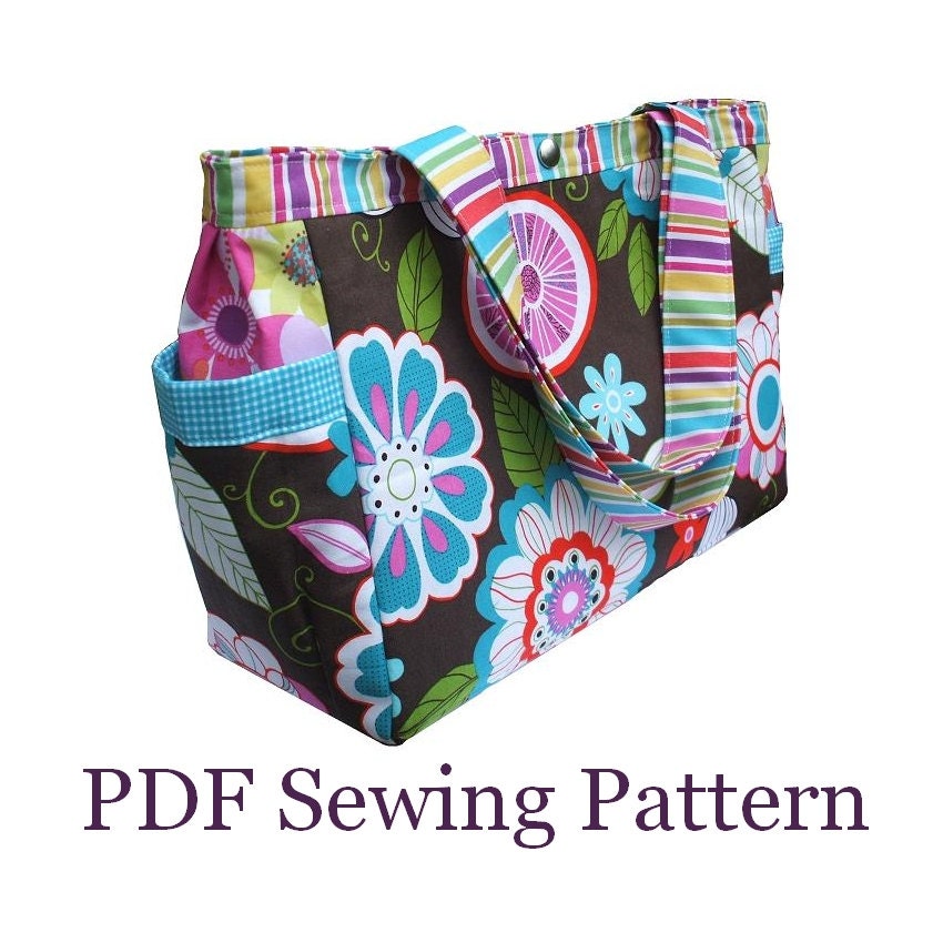 INSTANT DOWNLOAD Nappy Bag Sewing Pattern - PN305 Abigail Baby Diaper Bag Sewing Instructions