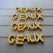 Gold Filled Geaux Necklace