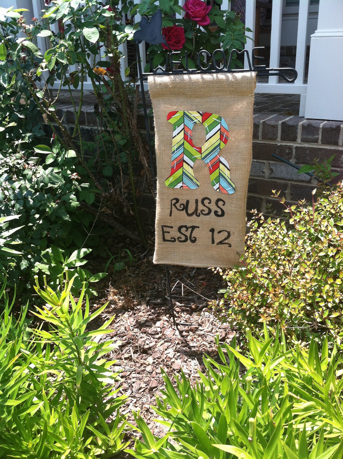Initial Burlap EST date Garn Flag