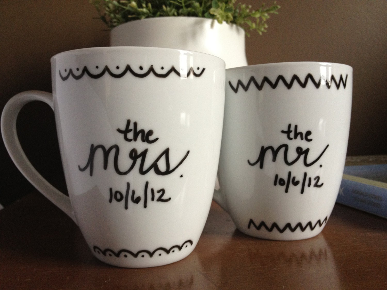 Personalized Coffee Mugs, Mr. & Mrs.