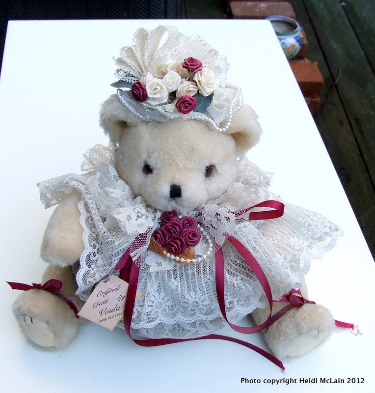 Original Creation by Voula Handmade Potpourri Teddy Bear