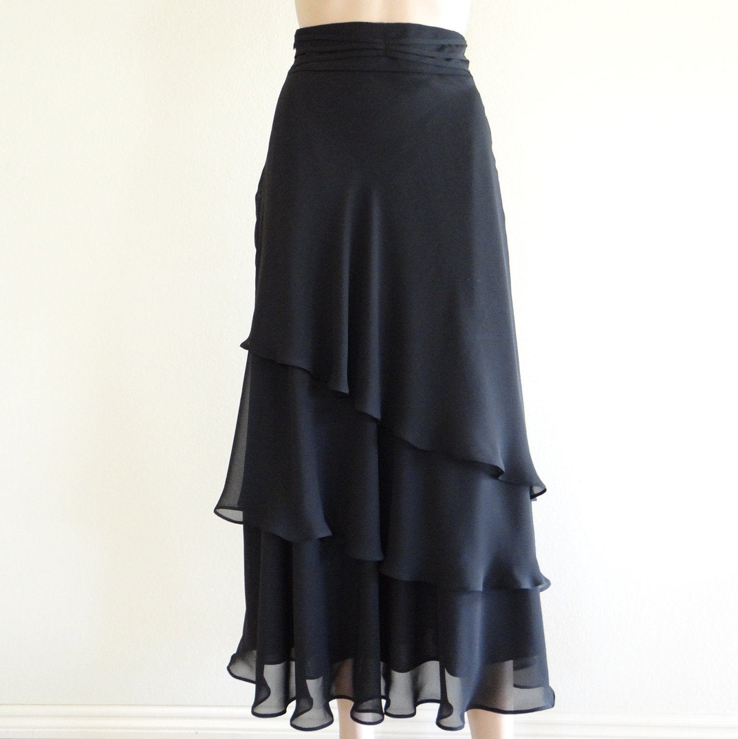 Items Similar To Black Long Skirt Maxi Skirt Evening Skirt Party Skirt On Etsy