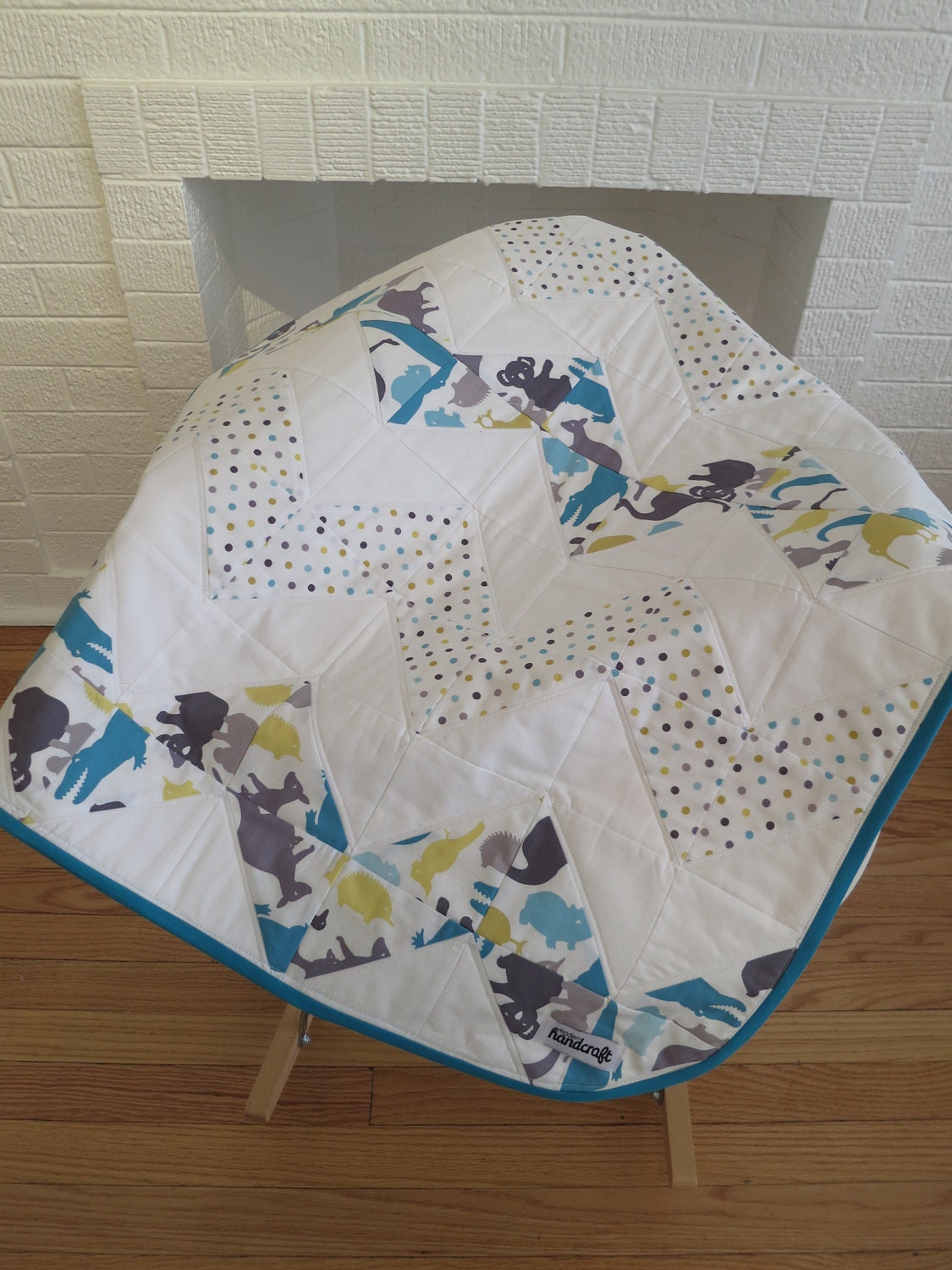 Down Under Chevon Baby Quilt