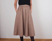 20% SALE Vintage detective skirt brown women size small - large