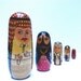 Arab nesting, stacking dolls family