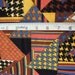Vintage Retro 1970s Wild linen cotton fabric - Vintage sewing supplies - The Hendrix