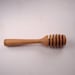 Miniature wood honey dipper, 5 inches long, beech wood