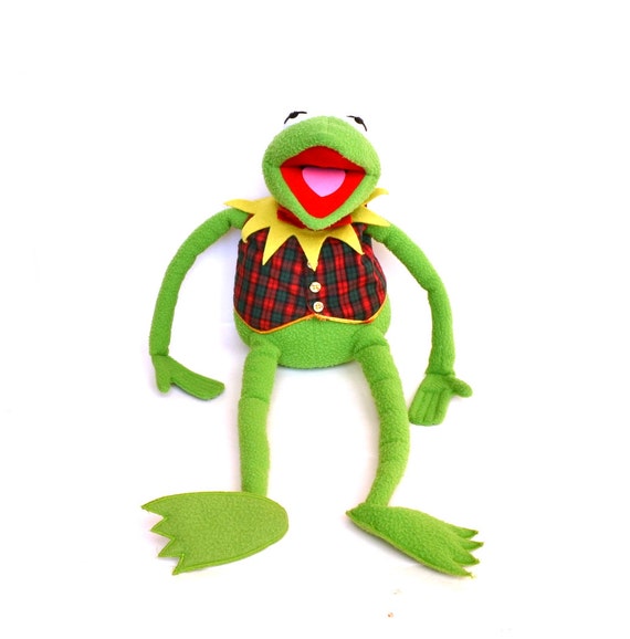 vintage kermit the frog stuffed animal