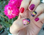 Jem and the Holograms TRULY OUTRAGEOUS nail decals Great STOCKING Stuffer