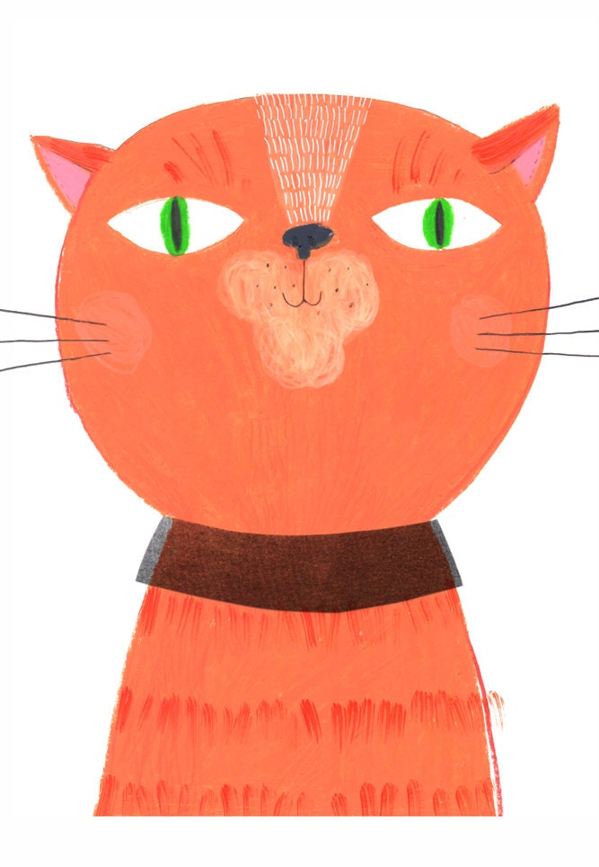 A3 CAT PRINT from my original illustration