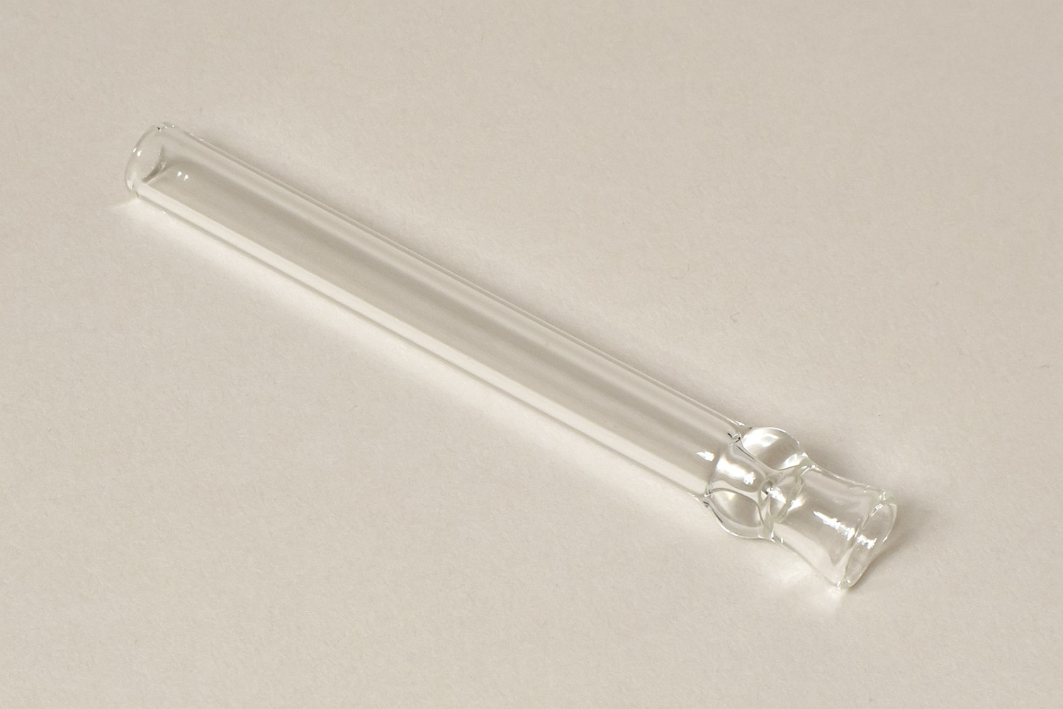 Glass cigarette holder 90mm clear glass tube by eXcellentPipes