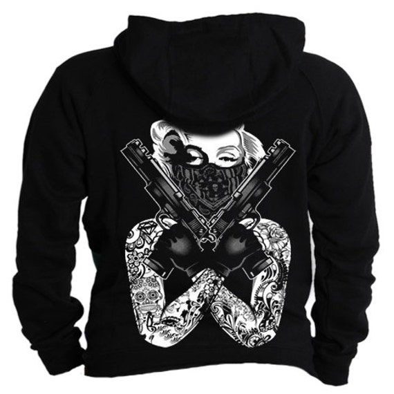 marilyn monroe red bandana hoodie