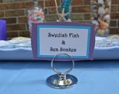 CUSTOM COLORS - Personalized Party Food Labels and Tags