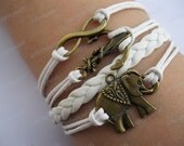 Bracelet-karma bracelet,anchor bracelet,elephant bracelet,infinitywish bracelet-Z497