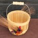 Autumn Wedding, Fall Wedding, Farmhouse Wedding, Country Wedding Flower Girl Basket with Rustic Foliage 157