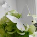 Decal, Set 6, Outdoor Butterflies, 3D White Butterfly, Wedding Decor, White Butterflies