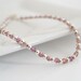 Purple Crystal Ankle Bracelet