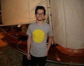 Plain Bear circle - Plain Bear handmade screen print American Apparel t-shirt XS/S/M/L/XL