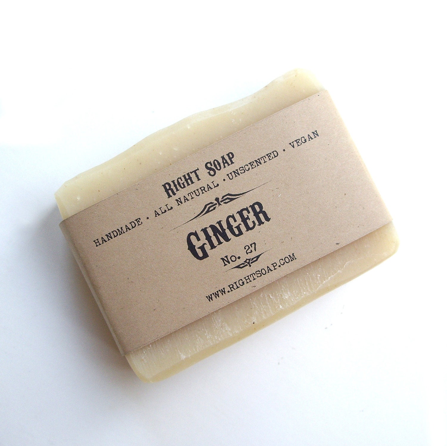 Ginger soap - Unscented soap, Vegan soap
