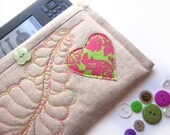 Nook, Nook Tablet, Nook Color, simple touch, cover case, envelope, Nook case, Nook cover, Nook Tablet case, linen, beige, sand, quilted