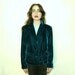 Shimmery Deep Blue Green Velvet Blazer