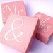 Made To Order Personalised Handmade Mr&Mrs Wedding Blocks Vintage Shabby Chic Decoration