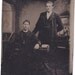Tintype Photograph of Two Prominent Looking Men Great Background