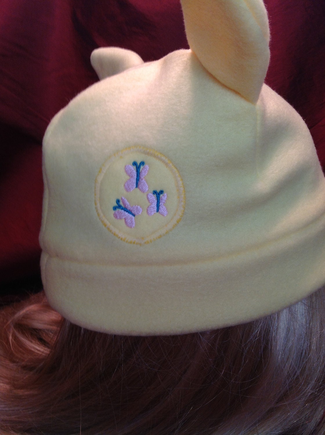 Fluttershy fleece pony hat