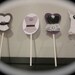 Bachelorette party cupcake toppers corset lingerie heart lips and high heel MIX and MATCH set of 12 purple black and white