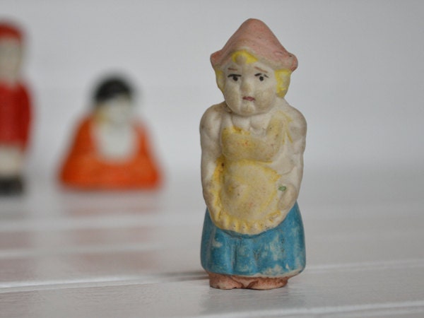 1930's Early Vintage Bisque Dutch Girl Penny Doll