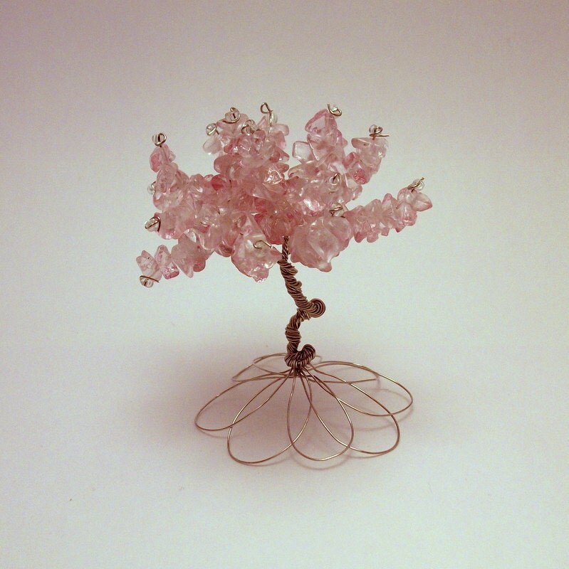 Pink Glass Tiny Tree