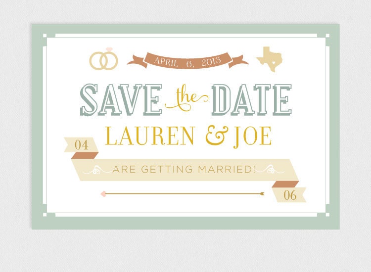 Printable Save the Date Postcard
