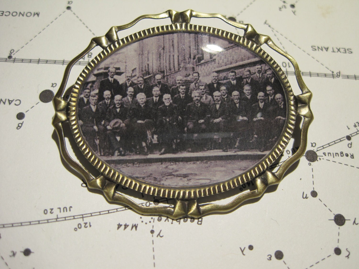 1927 Solvey Conference Brooch