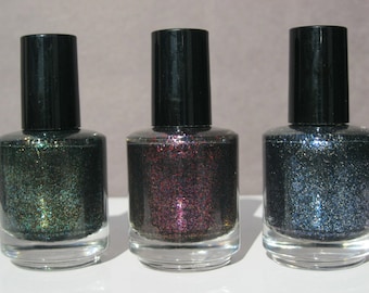 Set of Three Unforgivable Curses - Handcrafted Nail Lacquer by Pirate Polish