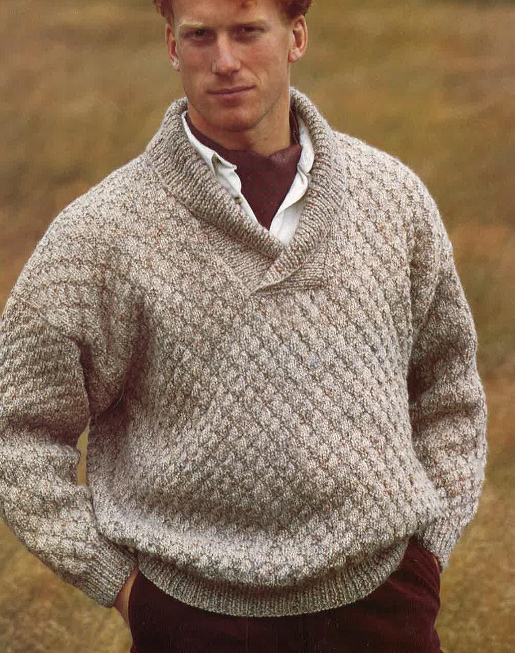 Mens Sweater Knitting Pattern PDF No.0338 From by TimelessOne