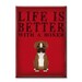 Boxer Kitchen Magnet - Life Is Better with a Dog - Refrigerator Magnet for Dog Lovers 2.5"x 3.5"