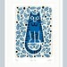 Blue Cat by Lo Cole - Limited Edition Archival Print