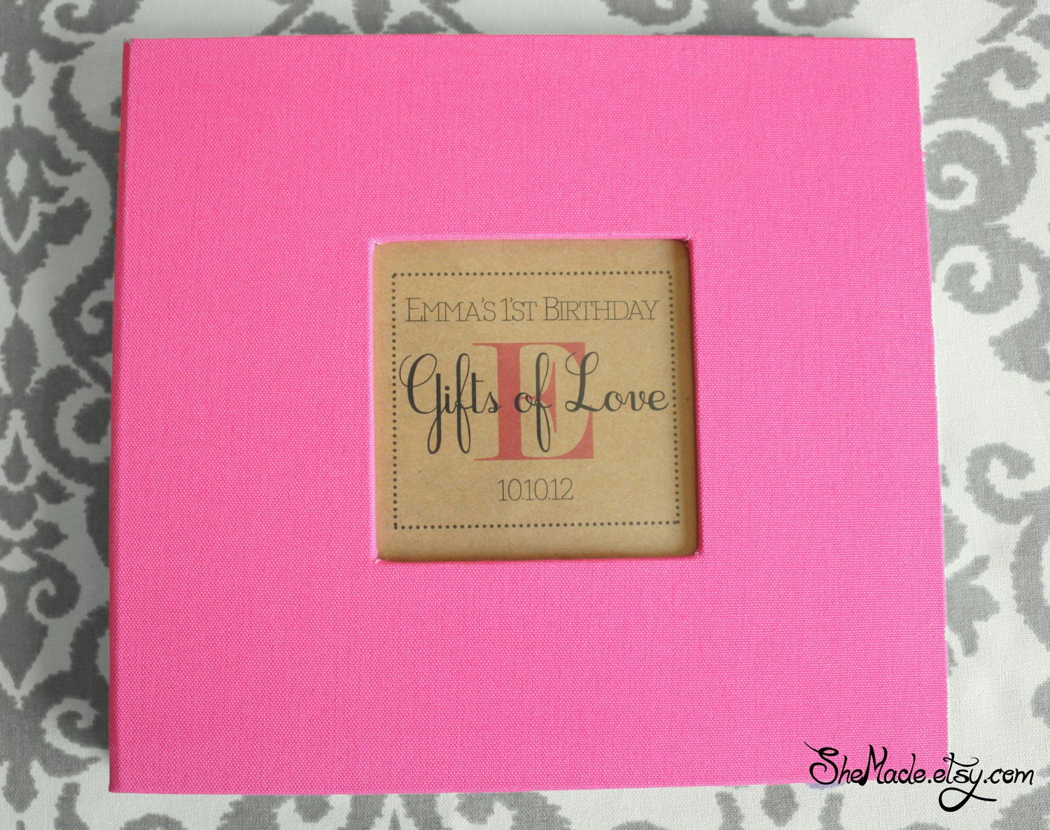 Items similar to Custom Gift Log book, perfect for bridal showers, weddings, baby showers