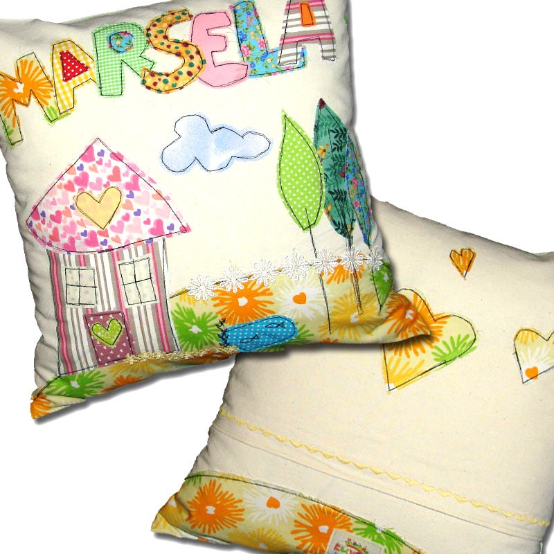 Kids Pillow Personalized Pillow Case Cushion Custom Name & Design
